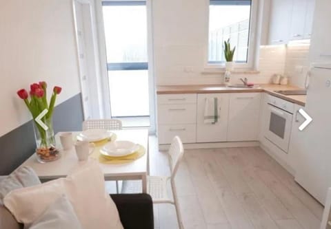 Kitchen or kitchenette, Dining area, Parking, dishwasher, oven, stove