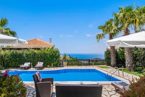 Property building, Living room, Swimming pool
