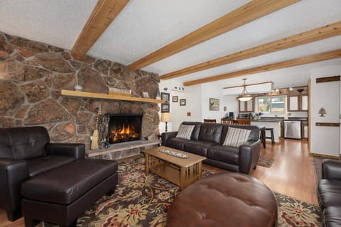 Living room, fireplace, furniture
