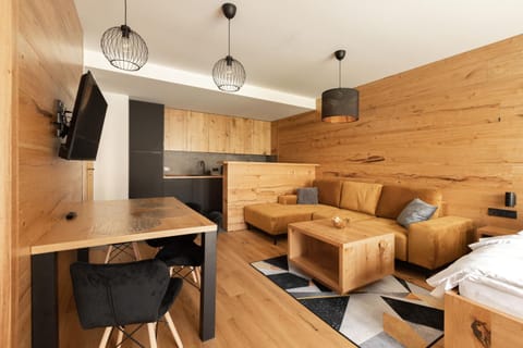 TV and multimedia, Kitchen or kitchenette, Living room, Photo of the whole room