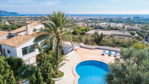 Property building, Living room, Swimming pool