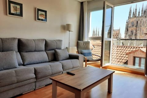 Day, View (from property/room), Living room, Seating area, City view