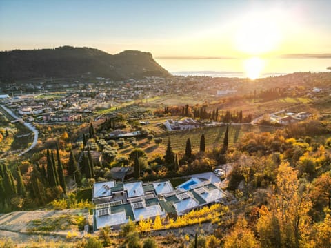 Day, Natural landscape, Bird's eye view, Mountain view, Sunset
