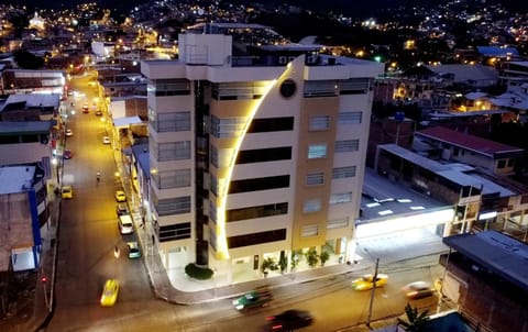 Property building, Night, Bird's eye view, City view, Street view