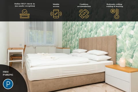 Bed, Bedroom, Text overlay