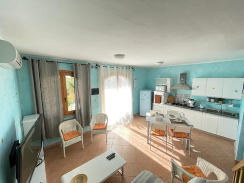 Living room, kitchen