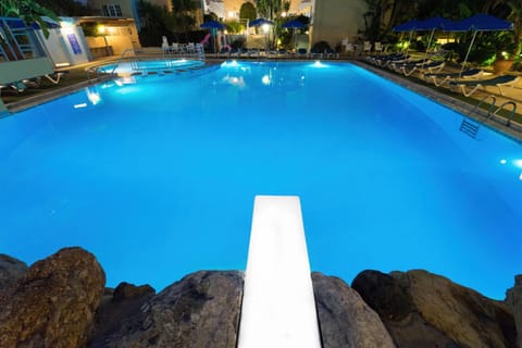 Night, Swimming pool, Swimming pool