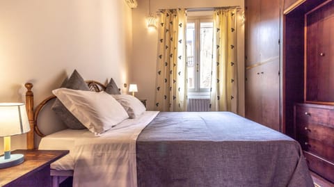 Bed, View (from property/room), Photo of the whole room, Bedroom, City view, heating, wardrobe