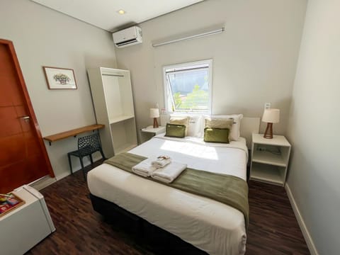 Bed, Photo of the whole room, Bedroom, towels, wardrobe, air conditioner
