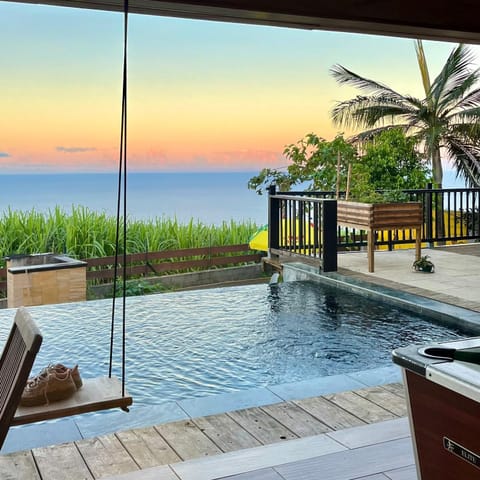 View (from property/room), Balcony/Terrace, Pool view, Swimming pool