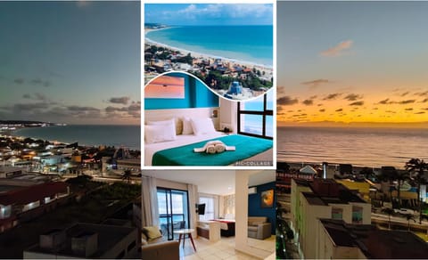 Bed, Natural landscape, View (from property/room), Balcony/Terrace, Living room, Photo of the whole room, Seating area, Bedroom, City view, Sea view