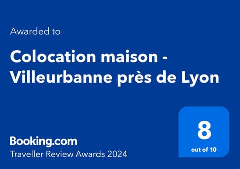 Colocation maison - Villeurbanne près de Lyon Bed and Breakfast in Villeurbanne