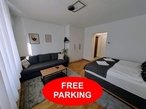 Communal lounge/ TV room, Bed, Living room, Bedroom
