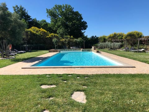Property building, Living room, Swimming pool