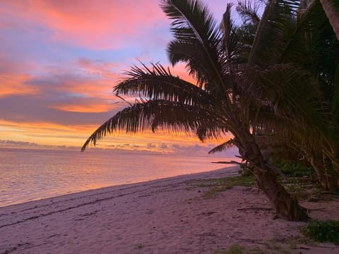 Beach, Sea view, Sunset