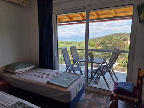 Bed, Natural landscape, Balcony/Terrace, Bedroom, Mountain view, Sea view