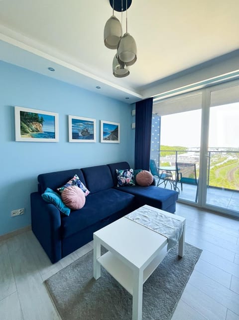 Apartament z widokiem na panoramę Gdyni w Modern Tower ATAL Apartment in Pomeranian Voivodeship