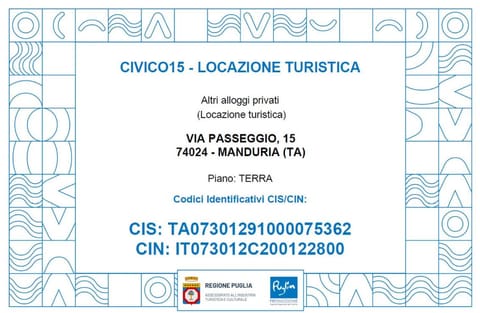 Civico15 - Appartamento Indipendente & Climatizzato - Manduria - Salento - Puglia - Italy House in Manduria