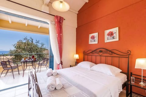 Bed, View (from property/room), Balcony/Terrace, Bedroom, Sea view, towels