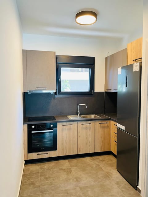 Kitchen or kitchenette, oven, stove