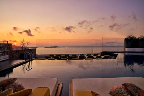 Sea view, Swimming pool, Sunset