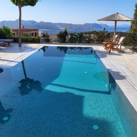 Day, Natural landscape, Mountain view, Pool view, Sea view, Swimming pool, sunbed
