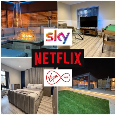 5 Bed Town House With Additional Luxury Hot Tub And Within City Centre And Sleeps Up To 11 With Sky And Netflix Apartment in Birmingham
