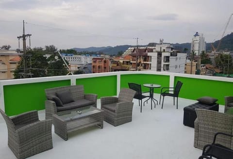 Property building, Patio, Day, Natural landscape, View (from property/room), Balcony/Terrace, Balcony/Terrace, Living room, Seating area, City view, Mountain view