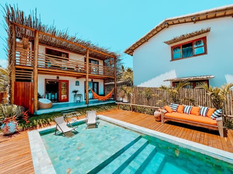Natural landscape, Garden, Pool view, Swimming pool, sunbed