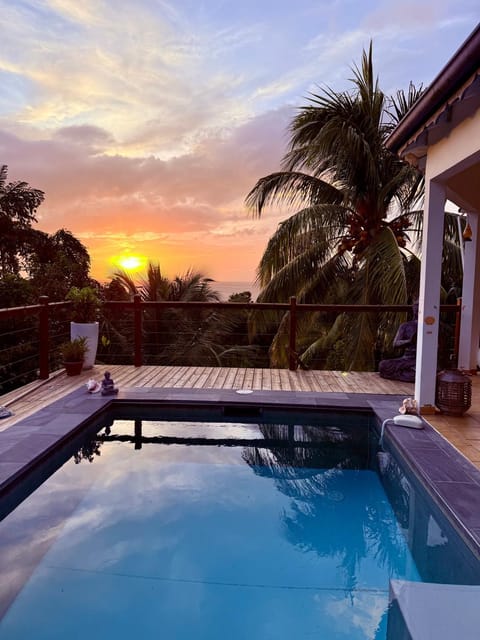 Patio, Garden view, Sea view, Swimming pool