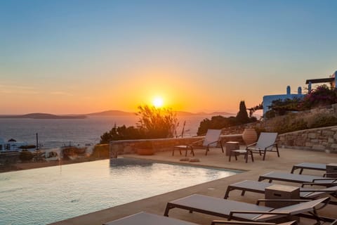 Sea view, Swimming pool, Sunset