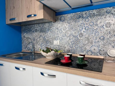 Balcony/Terrace, Kitchen or kitchenette, furniture, stove, washing machine, kitchen