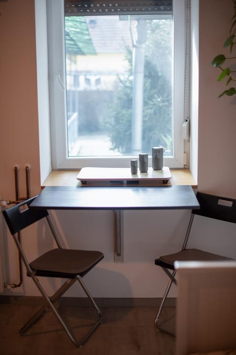 Dining area, hair dresser