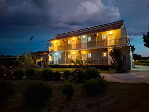 Property building, Night, Garden