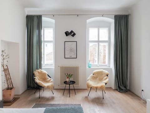 Living room, Seating area, City view, Location