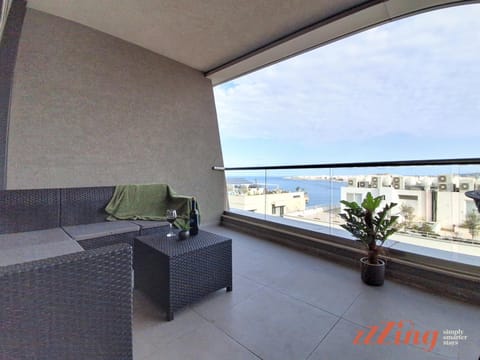 View (from property/room), Balcony/Terrace, Sea view