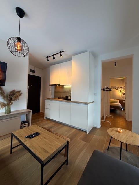 Kitchen or kitchenette, Living room, Seating area