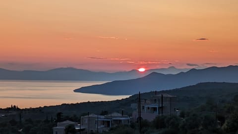Mountain view, Sea view, Sunset