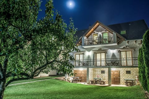 Property building, Night, Garden view