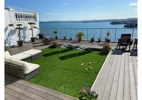 Patio, Day, View (from property/room), Balcony/Terrace, Sea view, sunbed