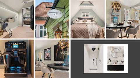 Property building, Bathroom, Coffee/tea facilities, Decorative detail, Seating area, Dining area, Bedroom