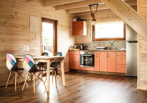 Kitchen or kitchenette, Dining area, stove