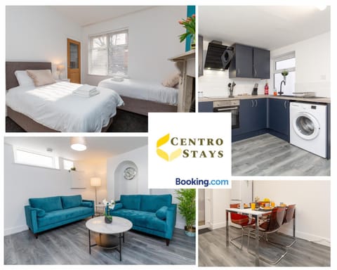 Bed, Property logo or sign, TV and multimedia, Kitchen or kitchenette, Living room, Photo of the whole room, Seating area, Dining area, Logo/Certificate/Sign, Bedroom, Text overlay, Certificate/Award, minibar, pet friendly, stove