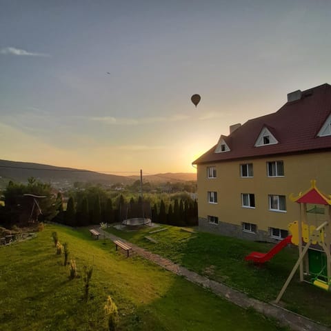 Property building, Natural landscape, Sunrise