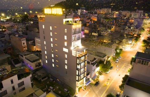 Property building, Night, Bird's eye view