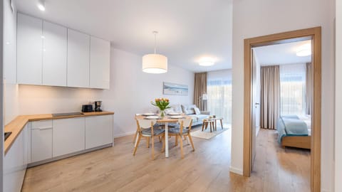 Kitchen or kitchenette, Living room, Dining area