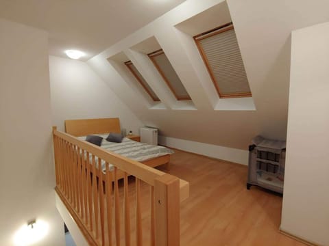 Bed, Seating area, Bedroom
