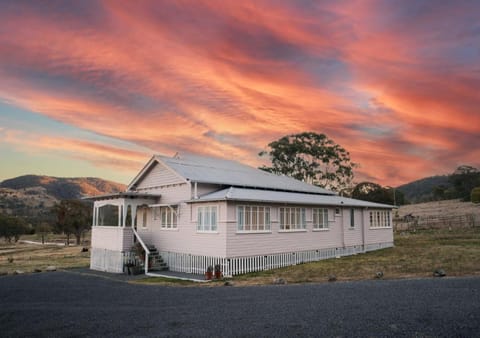 Property building, Natural landscape, Mountain view, Sunset