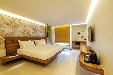 Bed, TV and multimedia, Coffee/tea facilities, Photo of the whole room, Bedroom