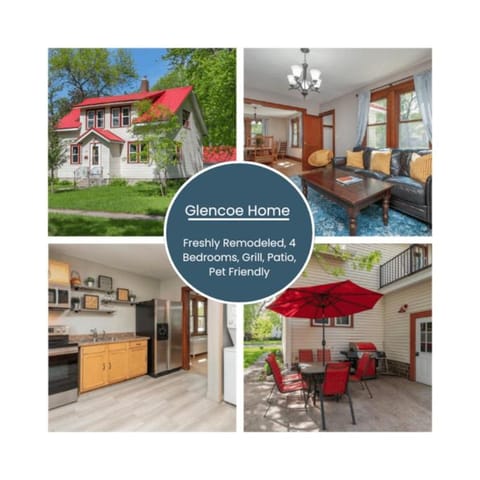 Glencoe-freshly remodeled-pets ok-4 bedrooms-grill House in Minnesota